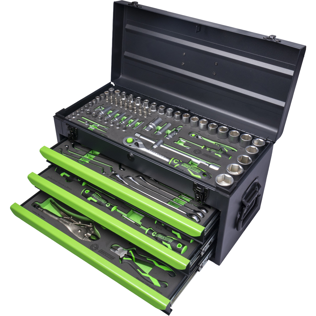 COMPETITION 1/4" + 1/2" Universal-Werkzeug-Satz, 143-tlg