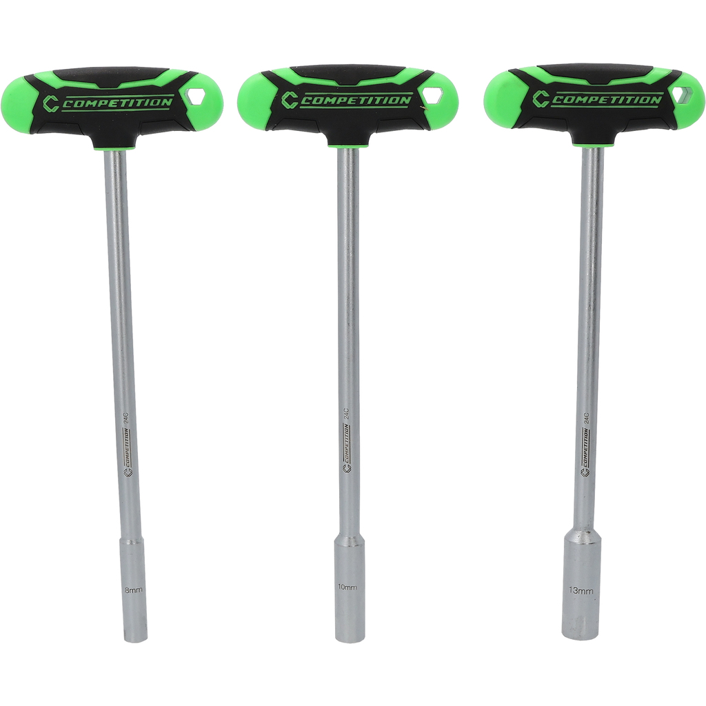 COMPETITION T-Griff-Nuss-Schraubendreher-Satz, 3-tlg, 8 - 13 mm
