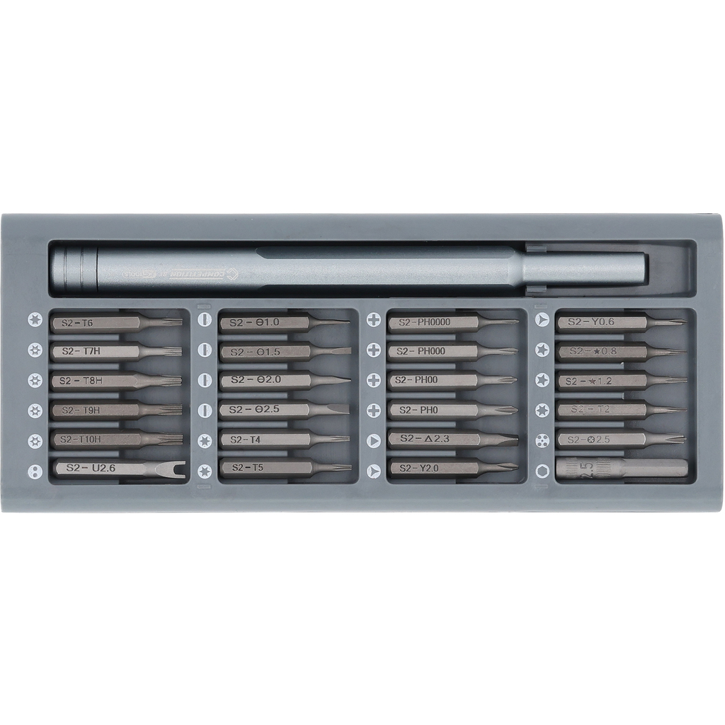 COMPETITION Feinmechanik-Bit-Schraubendreher-Satz, 25-tlg