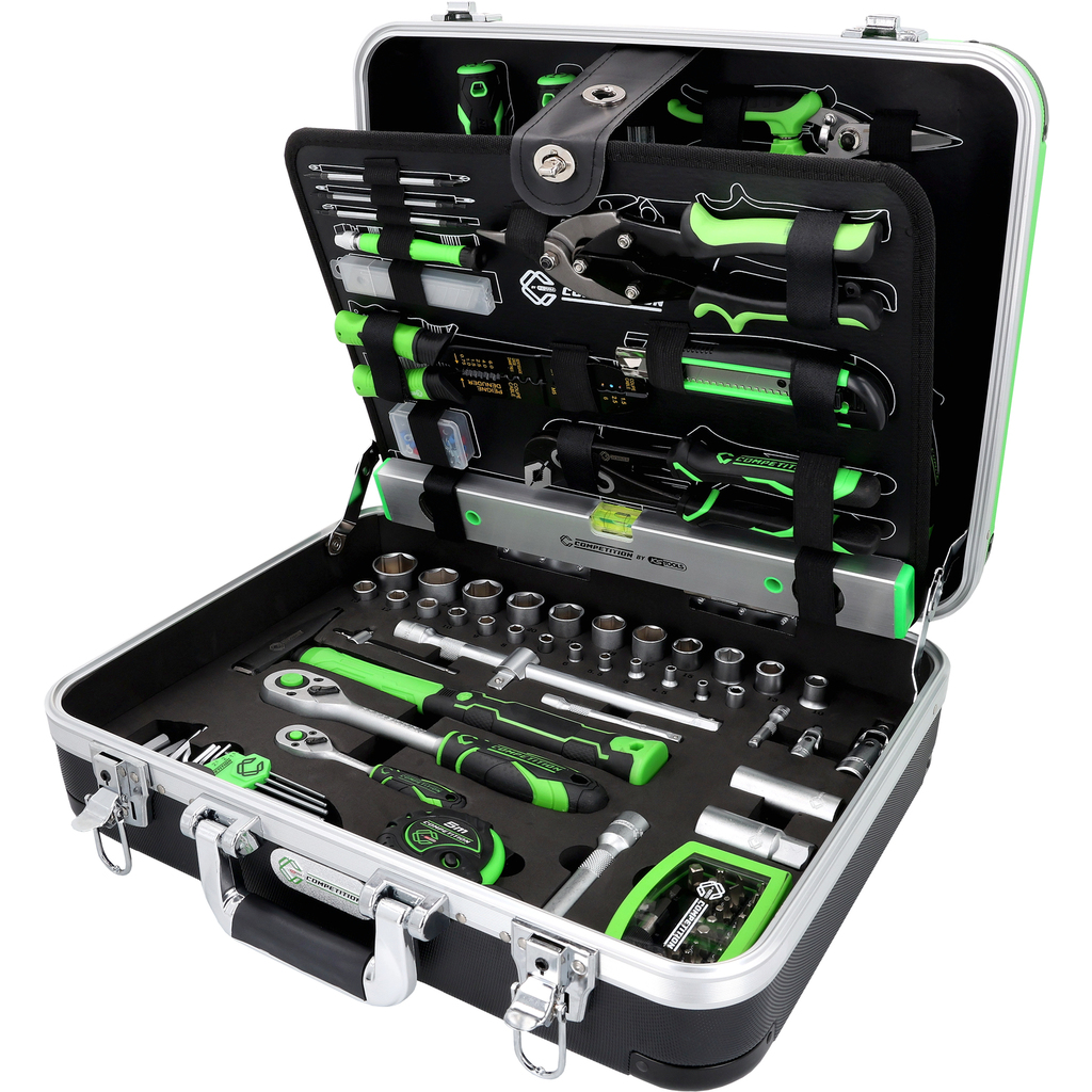 COMPETITION 1/4"+1/2" Universal-Werkzeug-Satz, 145-tlg