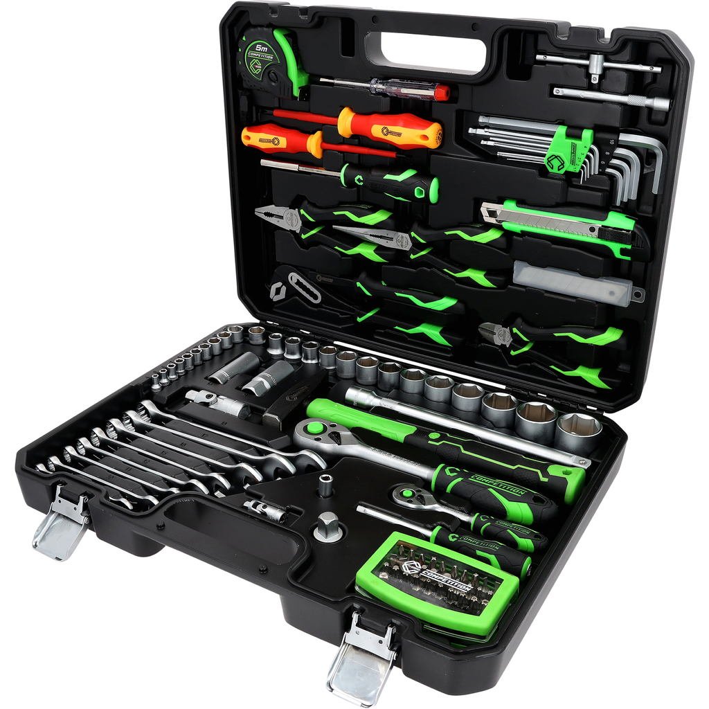 COMPETITION 1/4"+1/2" Universal-Werkzeug-Satz, 106-tlg