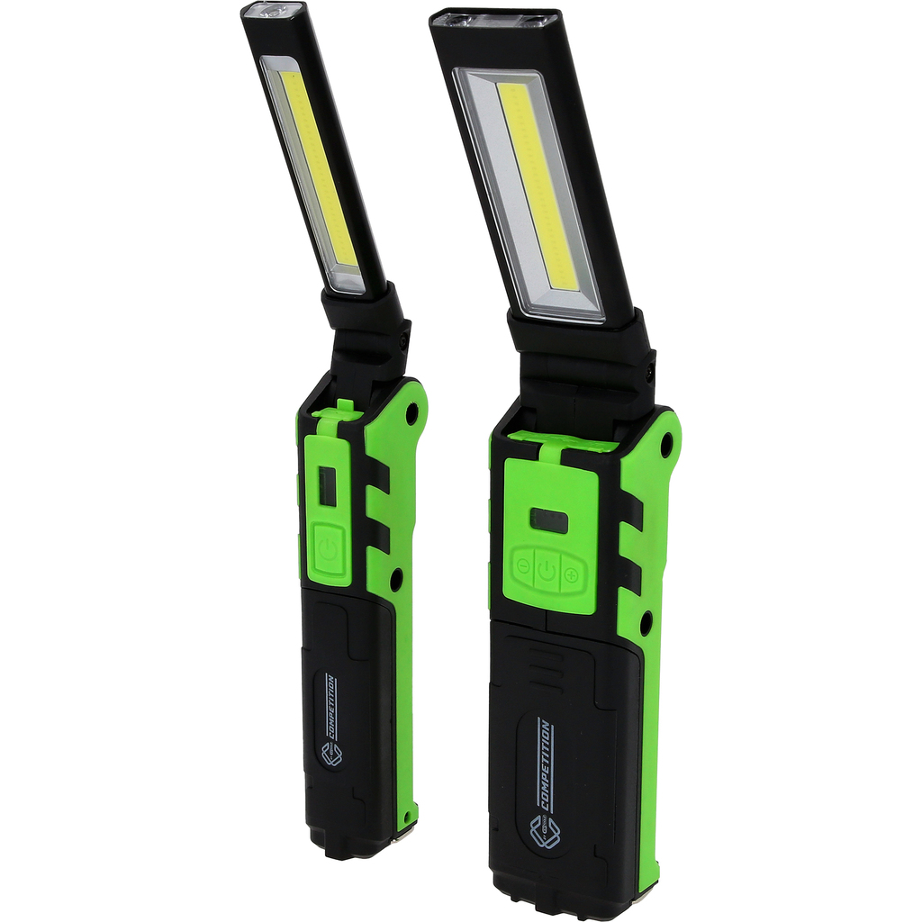 COMPETITION LED-Arbeitslampen-Set 2-tlg, dimmbar, mit Powerbank